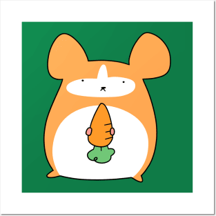 Carrot Hamster Posters and Art